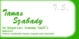 tamas szabady business card
